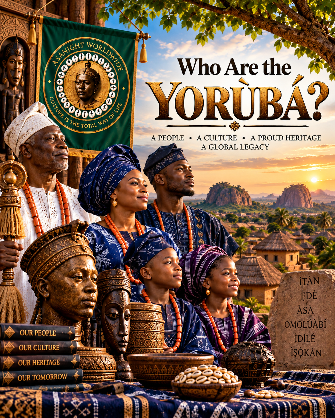 Yorùbá woman in traditional attire