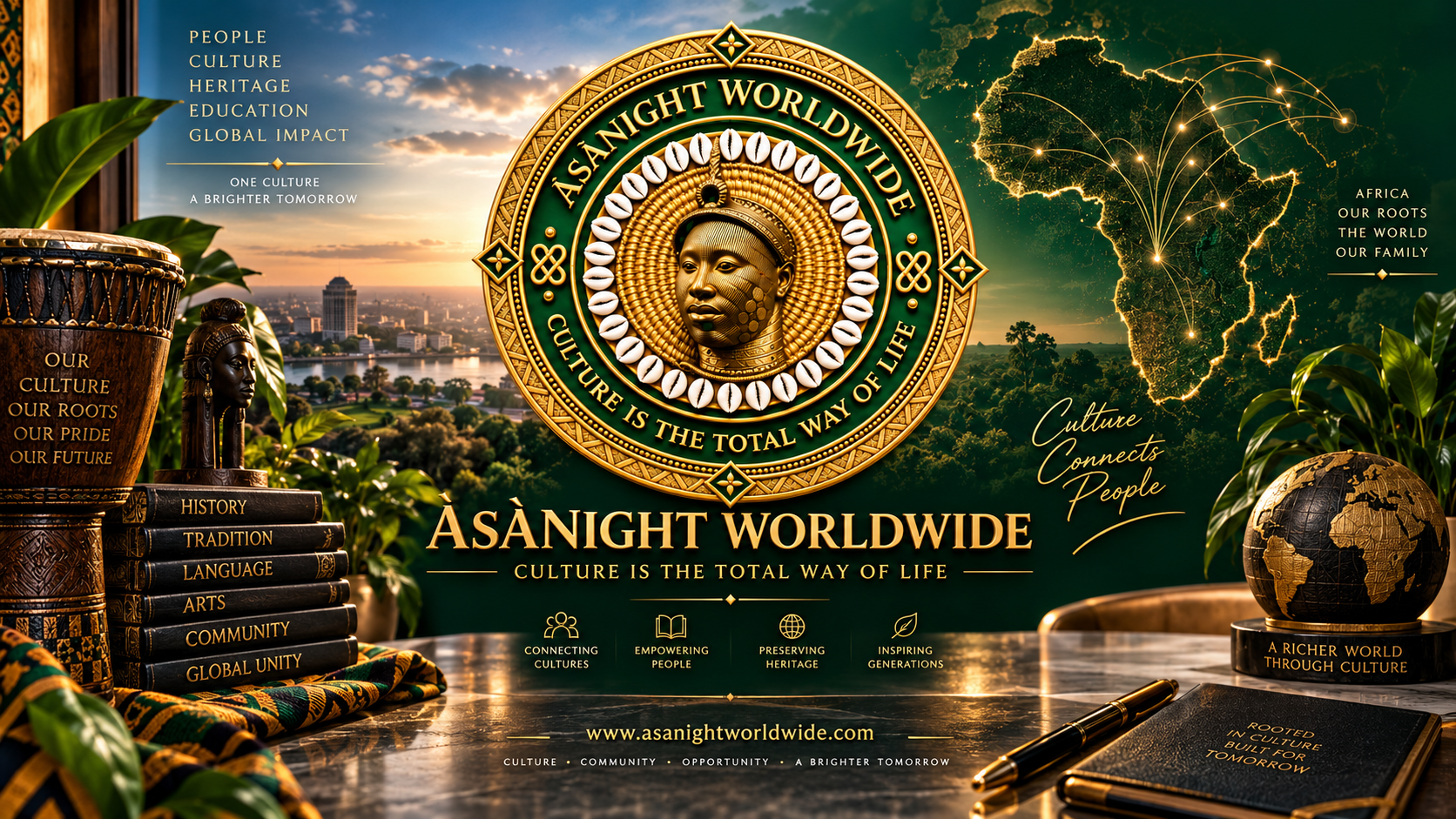 ÀsÀNigHT Worldwide in traditional Yorùbá attire
